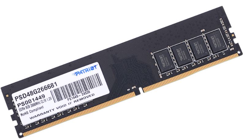 PC Memory: (Pack of 4) Patriot PSD48G266681 8GB DDR4 Long